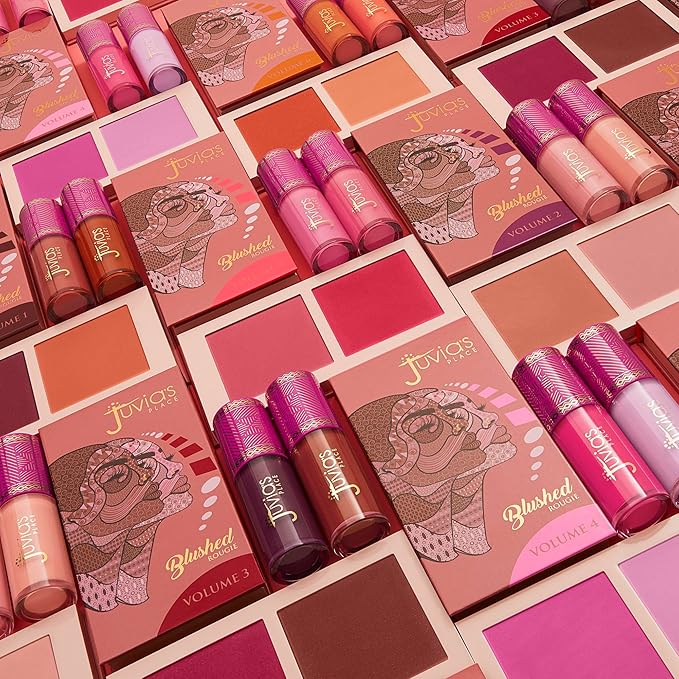 Juvia's Place Blushed Liquid Blush Dahlia - Dewy Tint Cheeks Makeup Glow Pigment Effortless Beauty Long Lasting Cosmetics Soft Creamy Natural Buildable All Skin Color Light Flawless Finish Blend