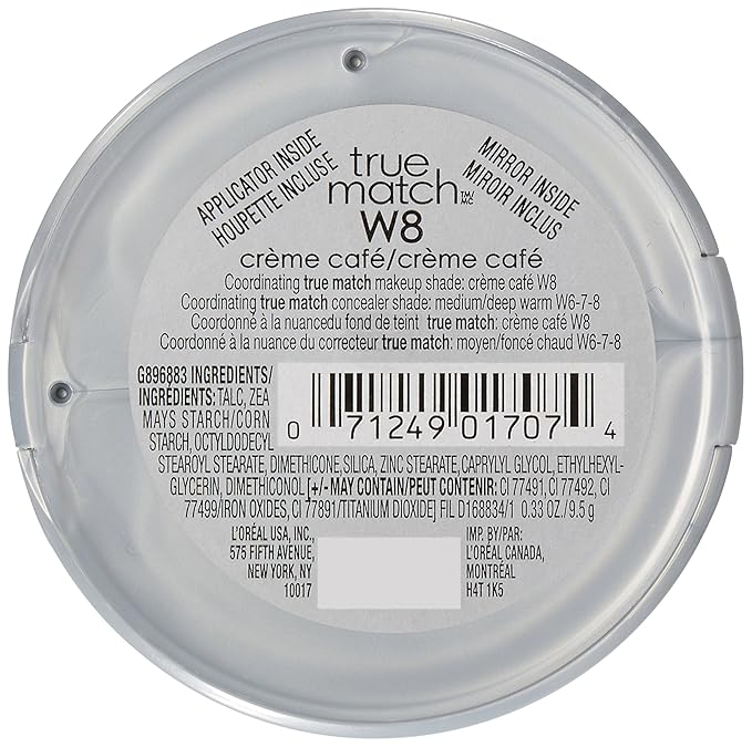 L'Oreal True Match Super-Blendable Powder (Warm) W8 Creme Café