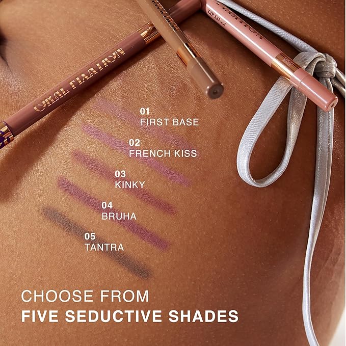 Waterproof Lip Liner & Hydrating Lip Oil - Perfect Makeup Definer Set for Everyday - Oral Fixation Pencil & Double Pleasure Gloss - Two Piece Makeup Gift Set for Women