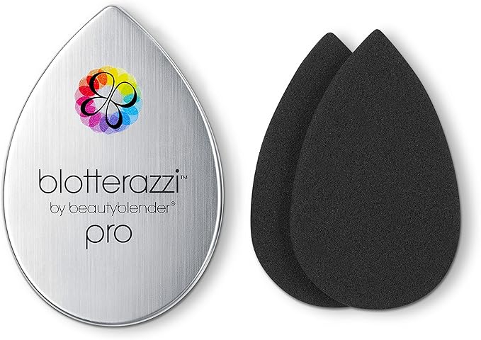 Beautyblender® | Blotterazzi® Pro Reusable Makeup Blotting Sponge, Includes Mirrored Compact, Re-Texturize Makeup, Absorb Excess Oil and Shine