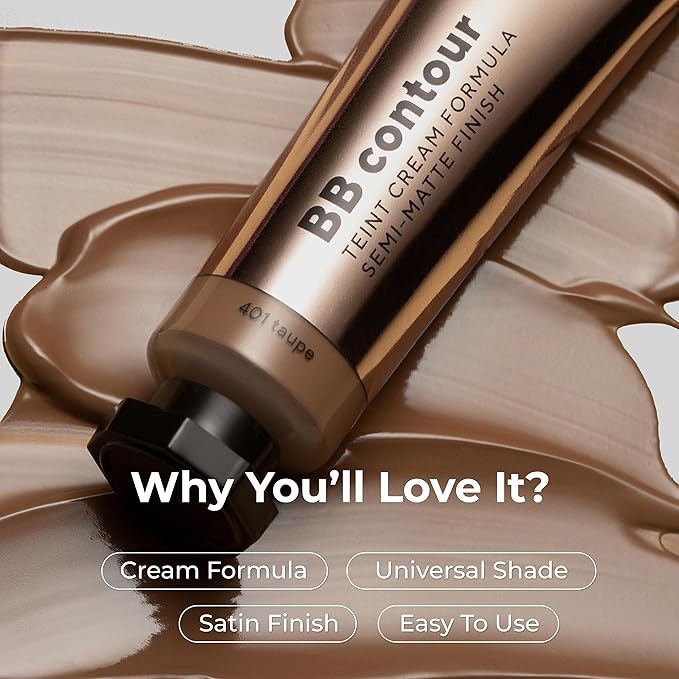 Advanced BB Contour Cream - Creamy Texture, Blendable, Long-Lasting&Nourtishing, Multi-Purpose Beauty Balm for Flawless Skin Definition - All Skin Types - 10ml/0,33fl.oz