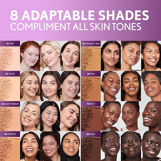 Covergirl Simply Ageless Skin Perfector Essence Foundation, 10 Fair, Tinted Skincare Makeup Hybrid, Sheer Tint, Radiant Finish, Glowy Finish, Vegan Formula, 1.0oz