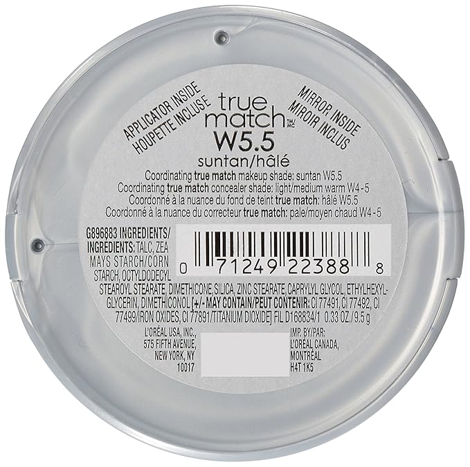 L’Oréal Paris True Match Super-Blendable Powder, Suntan, 0.33 oz.