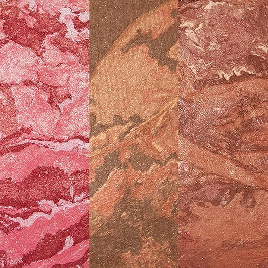 LAURA GELLER NEW YORK Baked to Go Trio: Balance-n-Brighten Foundation, Deep + Blush-n-Balance Blush, Tropic Hues + Bronze-n-Brighten Bronzer, Deep - Travel Size