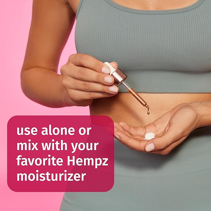 Hempz NEW Glow Getter Instant Bronzing Drops, Dewy Face Bronzer, Hydrating Shimmer, 2 oz.