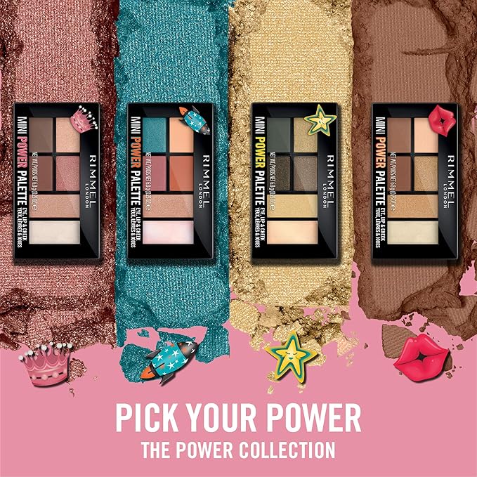 Rimmel Mini Power Palette Eye, Lip & Cheek - 004 Pioneer