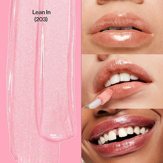 Revlon Super Lustrous Lip Gloss, Non-Sticky, Hydrating, High Shine Finish, 203 Lean In, 0.13 oz