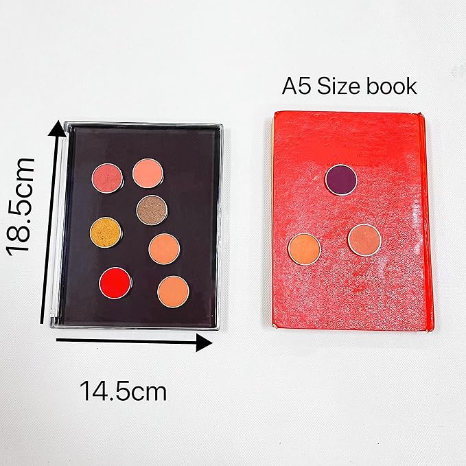 Empty Eyeshadow Magnetic Cosmetic Makeup Case Refillable Container Eye Diy Pans Light Weight Palette 7.28'' x5.7''