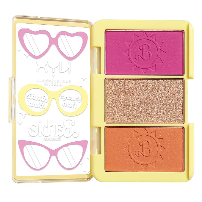 NYX PROFESSIONAL MAKEUP BARBIE, Mini Cheek Palette - Greeting From BARBIE Land
