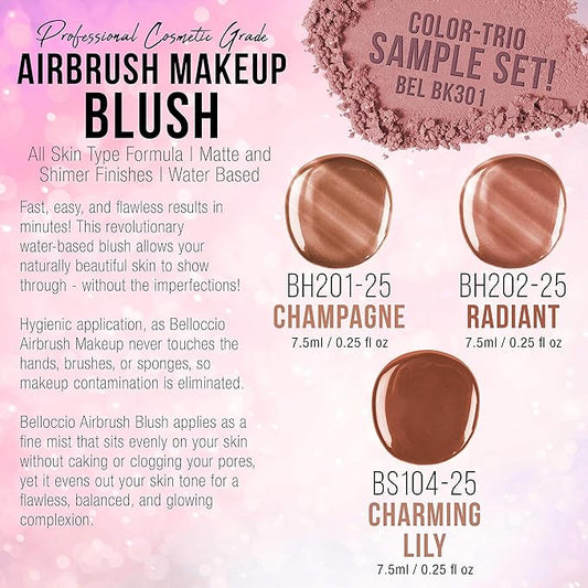 Belloccio Makeup Trio Sample Blush Set