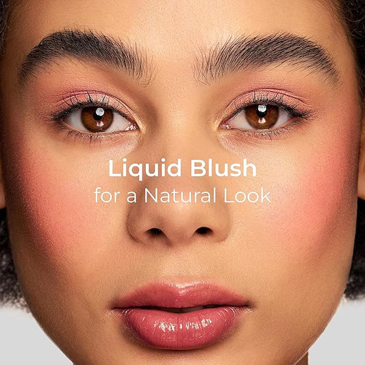 BB Blush Cheek Makeup - Lightweight Liquid Blush - Blendable Cream Contour for Nude Finish, Tea Rose - 10ml/0.33fl.oz