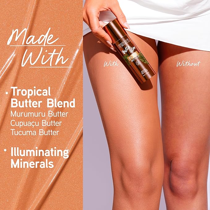 Physicians Formula Butter Glow Body Bronzer, Waterproof & Transfer-Proof, Sunless Bronze Perfection, Ultra-Creamy & Skin-Perfecting Formula for a Radiant Glow, Cruelty Free - Light/Medium