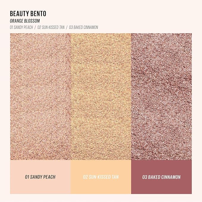 Kaja Lip & Blush Glazed Keychain Stain - Jelly Charm 01 Cherry Spritz + Beauty Bento Collection - Bouncy Eyeshadow Trio 02 Orange Blossom, 0.03 Oz Bundle