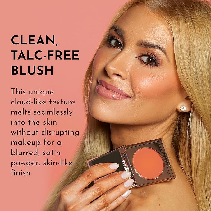 Pinch My Cheeks Soft-Blur Cream Blush - Starburst - Premium Weightless, Creamy Blush - Buildable Color for Lips and Cheeks - 0.18 oz