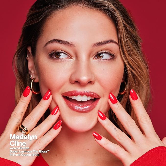 Revlon Super Lustrous Lip Gloss, Non-Sticky, Hydrating, High Shine Finish, 265 Black Cherry, 0.13 oz