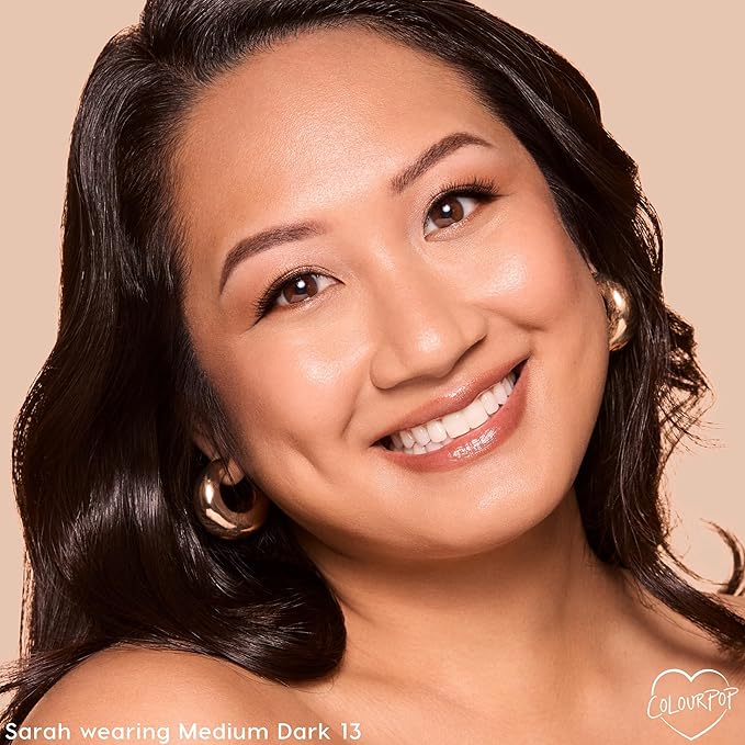ColourPop Pretty Fresh Tinted Foundation Stick - Balm to Cream Foundation with Light to Medium Coverage - Infused with Hydrating Hyaluronic Acid, Peptides & Niacinamide - Medium Dark 13 (0.29 oz)