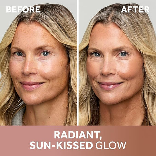 No7 Pro Artist Multi-Use Bronzer Stick & Highlighter Makeup - Dual-Ended Cream Contour and Face Highlighter with Vitamin E and Argan Oil for a Radiant Finish - Light Bronze/Champagne Glow (10g)