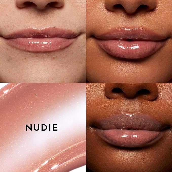 Women's Forget The Filler Lip Plumper Line Gloss, Nudie, Pink, 0.11 Fl Oz (Pack of 1)