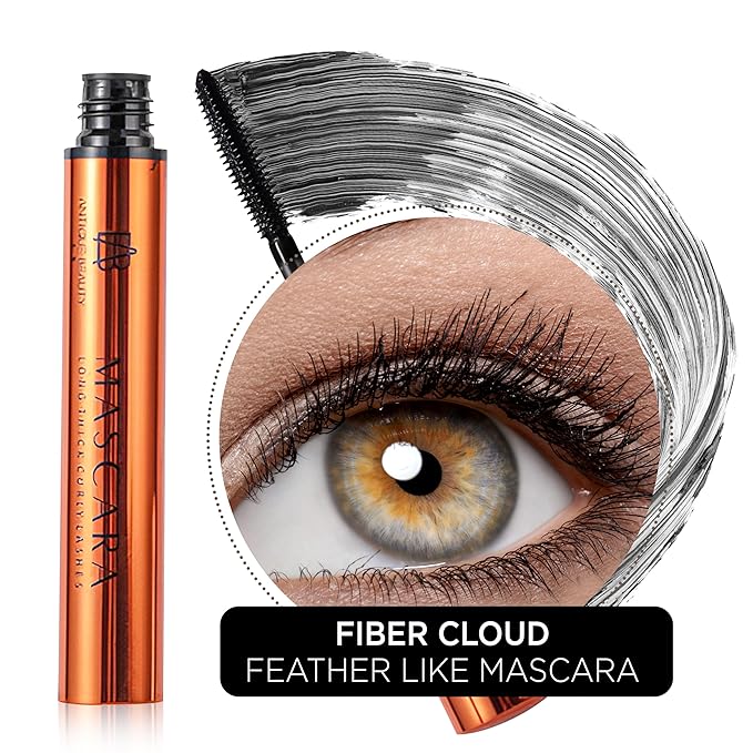 2-Piece Eye Makeup Set – Longwear Eyeshadow Primer + Volumizing Mascara for Bold Lashes & Crease-Free Looks – Waterproof, Smudge-Proof – Everyday Essential Bundle