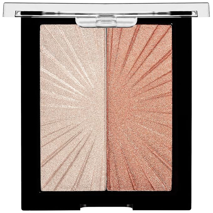 wet n wild Prime Focus Primer Serum and MegaGlo Blushlighter Set, Blendable Blush & Highlighter Duo with Shimmery Metallic Finish