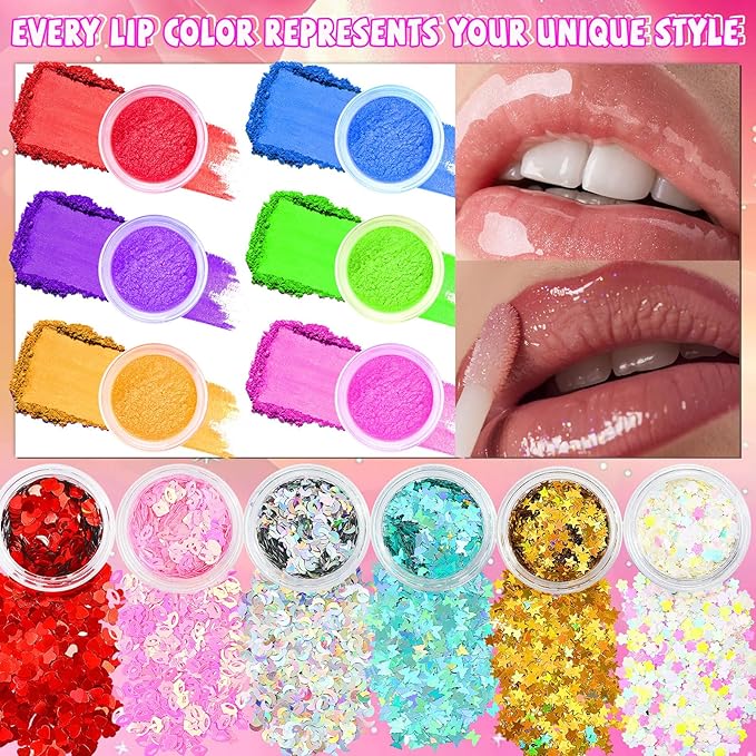 WhizToys 74 PCS Lip Gloss Making Kit, DIY Make Your Own Lip Gloss Kit Beginner,Fun Craft Set for Girls Kids Teens Women, Birthday Gift Set for Girl,Woman