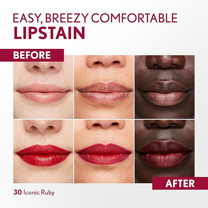 COVERGIRL Outlast Lipstain Bundle - Ruby 30 & Plum Berry 60, Vegan Formula