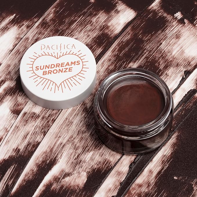 Pacifica Face Bronzer – Sun Dreams Matte Bronzing Cream Highlighter, Hydrating & Buildable Contour with Floral Extracts, Talc-Free, Vegan & Cruelty-Free, 1 oz (Shade Ember)