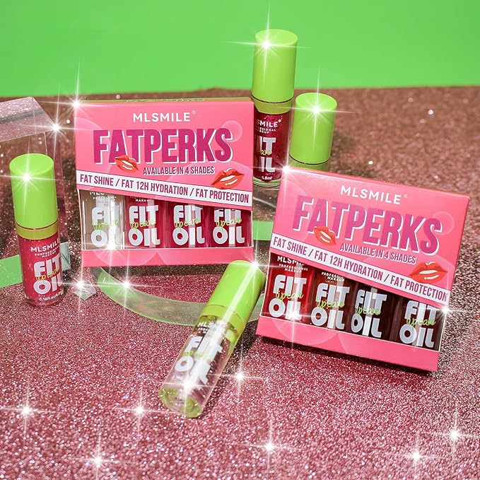 VolksRose 8pcs Lip Gloss Oil Set, Flavored Lip Gloss, Hydrating Lip Glow Oil, Lipgloss Lipoil Set for Women Girls Teens, Tinted Plumping Lip Gloss Packs, Fat Lip Oil Lip Balm for Dry Lips Nourishing