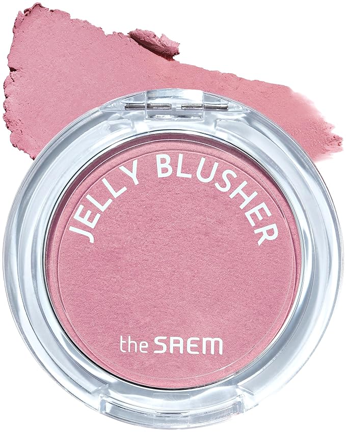THESAEM Jelly Blusher PP02 Baby Lavender - Velvety Finish Soft Jelly Powder Cheek - Easy Blending Formula- Lightweight, Smooth, Natural Buildable Blusher