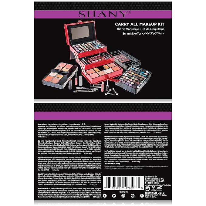 SHANY All In One Makeup Kit (Eyeshadow, Blushes, Powder, Lipstick & More) Holiday Exclusive