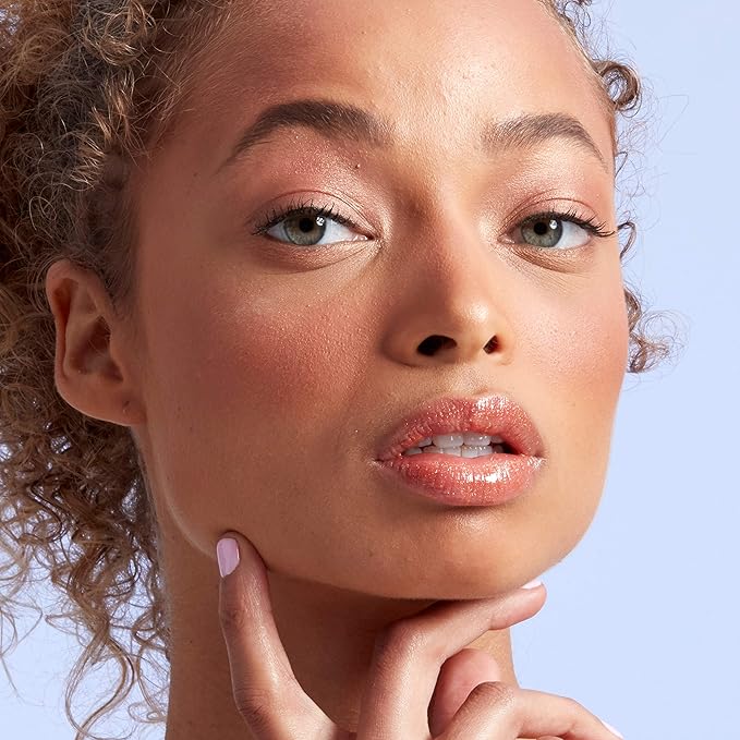 NYX PROFESSIONAL MAKEUP Diamond Drip Lip Gloss - Spark Of Magic, Sheer Orange Base With Pink Glitter Shift
