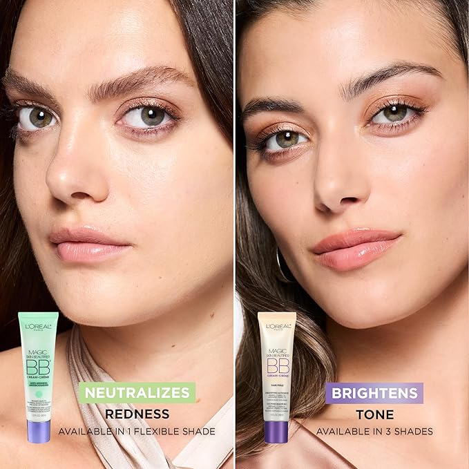 L'Oréal Paris Makeup Magic Skin Beautifier BB Cream Tinted Moisturizer, Light, 1 fl oz, 2 Count