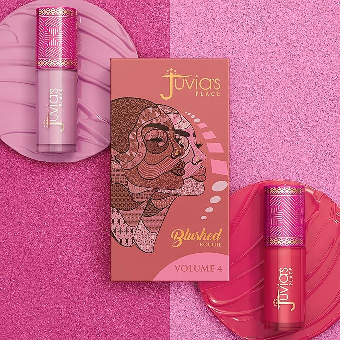Juvia's Place Blushed Liquid Blush Dahlia - Dewy Tint Cheeks Makeup Glow Pigment Effortless Beauty Long Lasting Cosmetics Soft Creamy Natural Buildable All Skin Color Light Flawless Finish Blend
