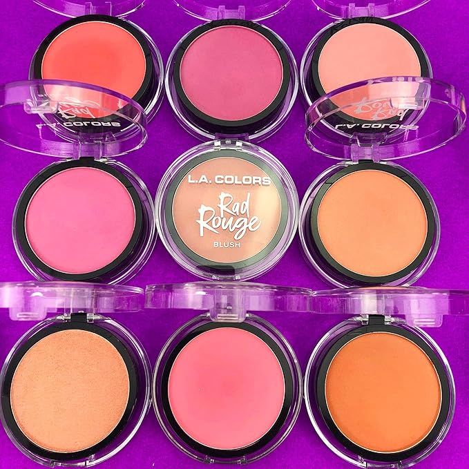 L.A. COLORS Rad Rouge Blush, Valley Girl CBL725 (Pack of 2)