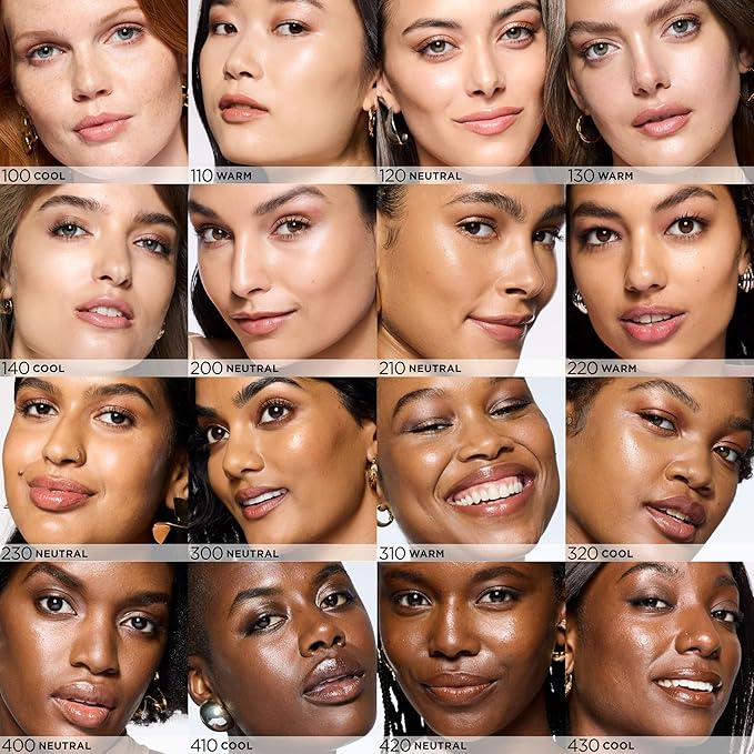 L'Oreal Paris Lumi Le Glow Skin Tint, Lightweight Water-Based Tinted Serum with Foundation-Like Coverage, Glow Illuminator, Cool 410, 0.85 Fl Oz