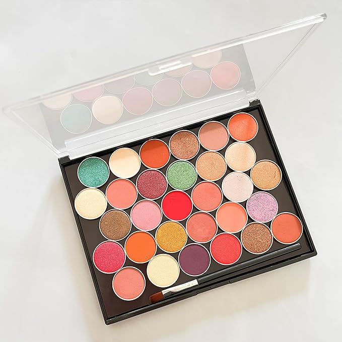 Empty Eyeshadow Magnetic Cosmetic Makeup Case Refillable Container Eye Diy Pans Light Weight Palette 7.28'' x5.7''