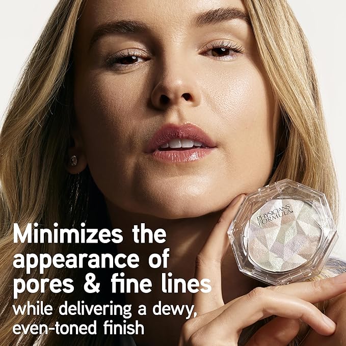 Physicians Formula Mineral Wear Diamond Dust, Radiant Soft-Focus Finish, Talc-Free Powder & Serum Hybrid with Diamond Dust & Vitamin E, Cruelty-Free & Vegan-Luminous Corrector