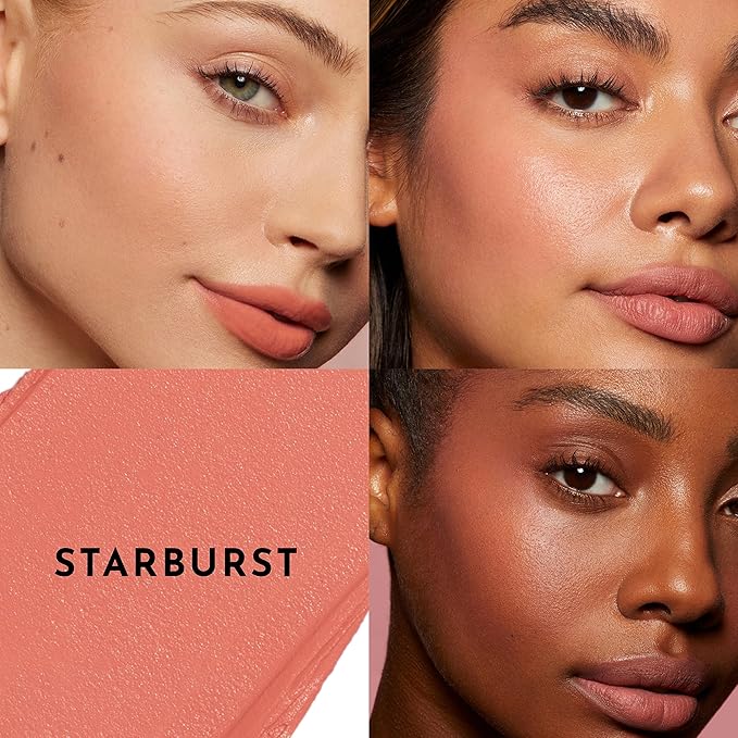 Pinch My Cheeks Soft-Blur Cream Blush - Starburst - Premium Weightless, Creamy Blush - Buildable Color for Lips and Cheeks - 0.18 oz