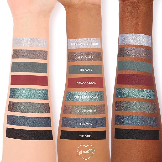 ColourPop x Stranger Things Chapter One Eyeshadow Palette - Retro Makeup Palette with Matte, Metallic & Pearlescent Finishes - Buildable & Blendable Formula with Long-Lasting Pigment (0.5 oz)