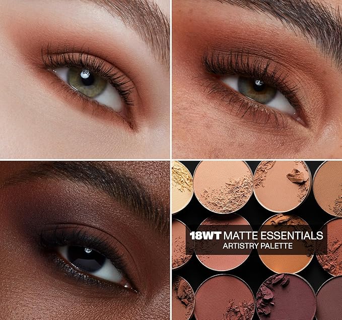 Morphe 18WT Makeup Palette - Matte Essentials Artistry Palette with Warm Toned, All-Matte Shades - Made to Build, Blend & Layer Flawlessly for Everyday, Versatile Makeup Looks (0.68 oz)