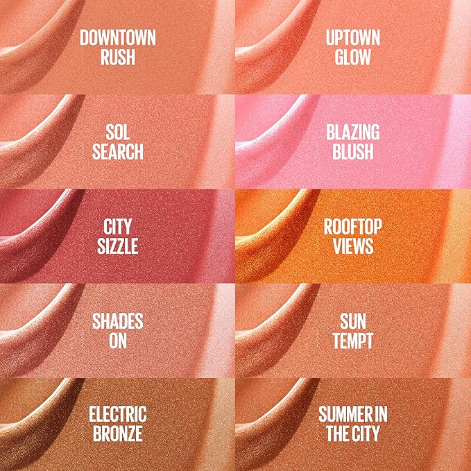 Maybelline Sunkisser Multi-Use Liquid Blush and Bronzer, Blendable, Longwear, Glowy Make Up, Sun Tempt, 1 Count