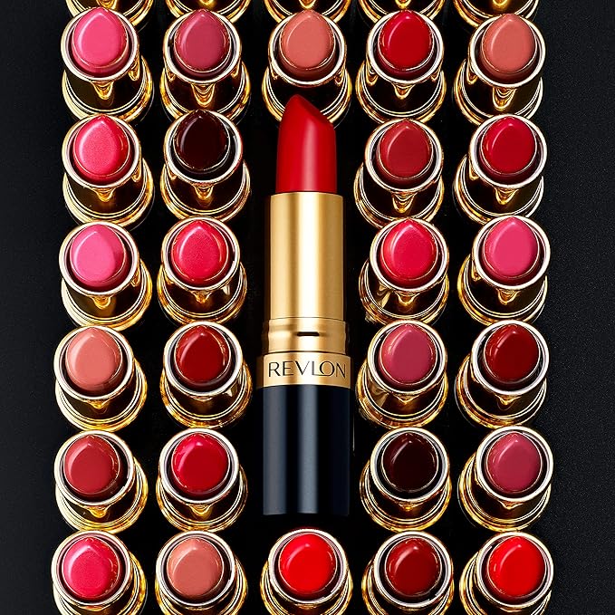 Revlon Super Lustrous Lipstick, Creamy Formula For Soft, Fuller-Looking Lips, Moisturized Feel, 654 Ravish Me Red, 0.15 oz