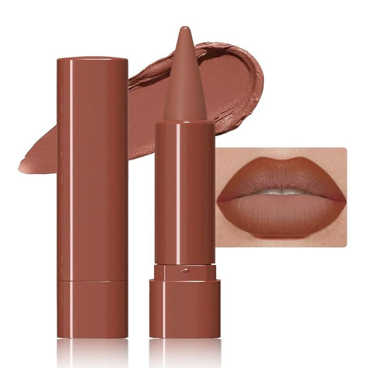 Mood-enhancing nude brown matte lipstick by TINTME - designed for self-expression through beauty