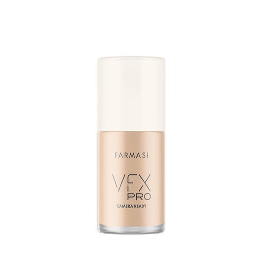 FARMASi Vfx Pro Foundation, Full Coverage Liquid Cream, Lightweight Long Lasting Coverage, Breathable Skin Moisturizer with Color True Matte Blending, Face Makeup, 1 fl. oz / 30 ml - Porcelain 05