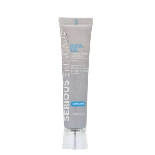 INSTA-TOX Wrinkle Smoothing Serum .75 Fl Oz and Vitamin A Makeup Prep Primer & Pore Minimizer - 2 Fl Oz - Line, Wrinkle & Pore Filler for Face - Skin Tightening - Smooth & Blur - Serious Skincare