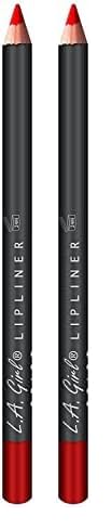 L.A. Girl Lipliner Pencil, Cherry GP502 (Pack of 2)