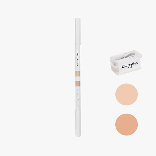 [Courcelles] Concealer Artist Twin Pencil NO.700/800+Sharpener [K-Beauty] Soft type-Natural Cover