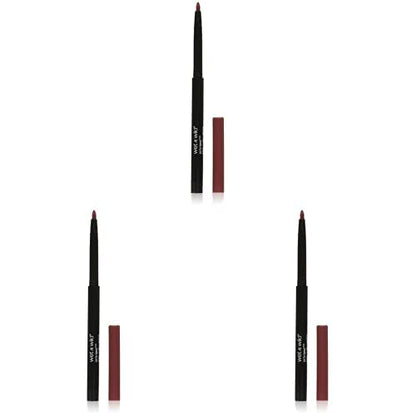 wet n wild Lip Liner Perfect Pout Matte Retractable Gel Lip Liner Pencil, Red Gone Burgundy (Pack of 3)