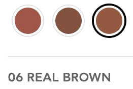 Radiant Professional Air Touch Bronzer Powder - Create Natural Suntanned Look with Shimmer - Goes Over Makeup & Moisturizer - No Body Glitter - 20 g / 0.7 oz (06 REAL BROWN)