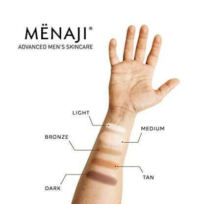 MËNAJI Anti-Shine Powder (HDPV) - Anti-Shine Face Make-Up for Men - Natural Looking Makeup - Mens Cosmetics - Sunless Tan